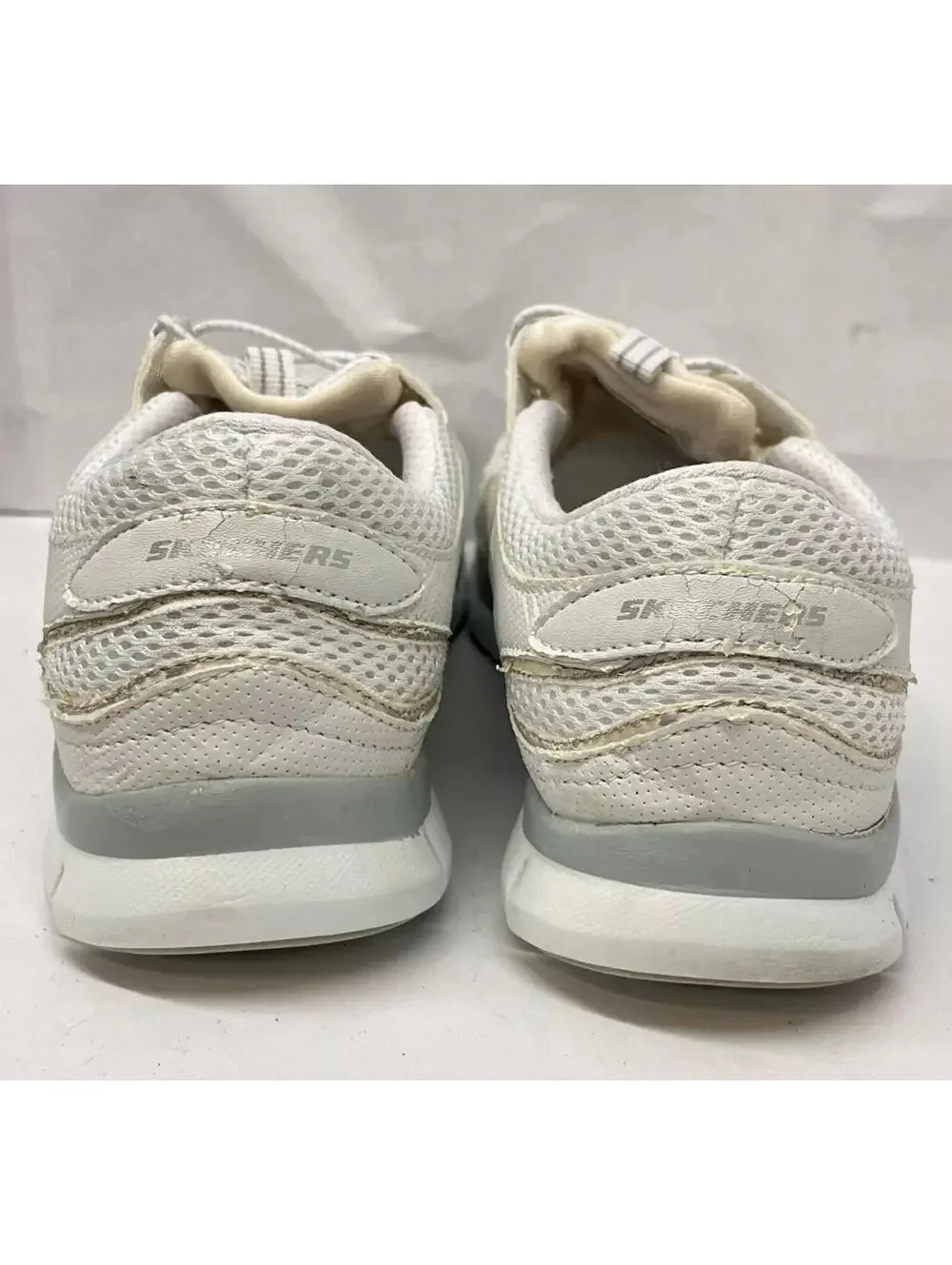Skechers‎ Womens 8.5 Flex Gratis 22123 White Casual Shoes Sneakers